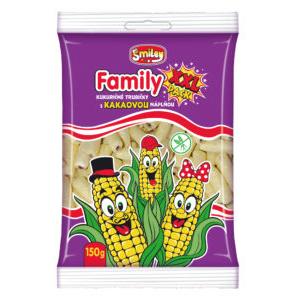 Kukuřičné trubičky Family XXL, KAKAOVÉ 150g