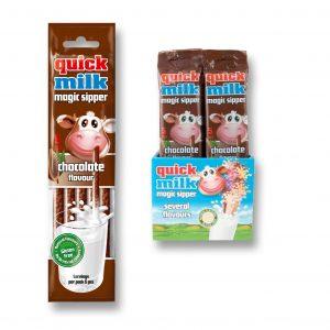 Quick Milk ČOKOLÁDOVÁ brčko do mléka 5ksx6g