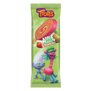 Zmrzlina TROLLS – Apple & Strawberry (Jablko & Jahoda, 100 ml)