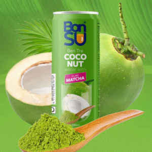 BonSU 100% Kokosová voda - Matcha